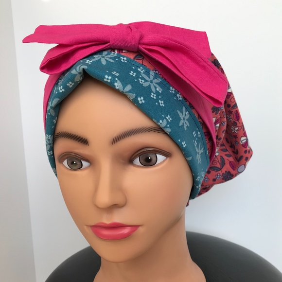 Scrub CAP/HAT *Reversible *Long Ties NWOT - Picture 8 of 15